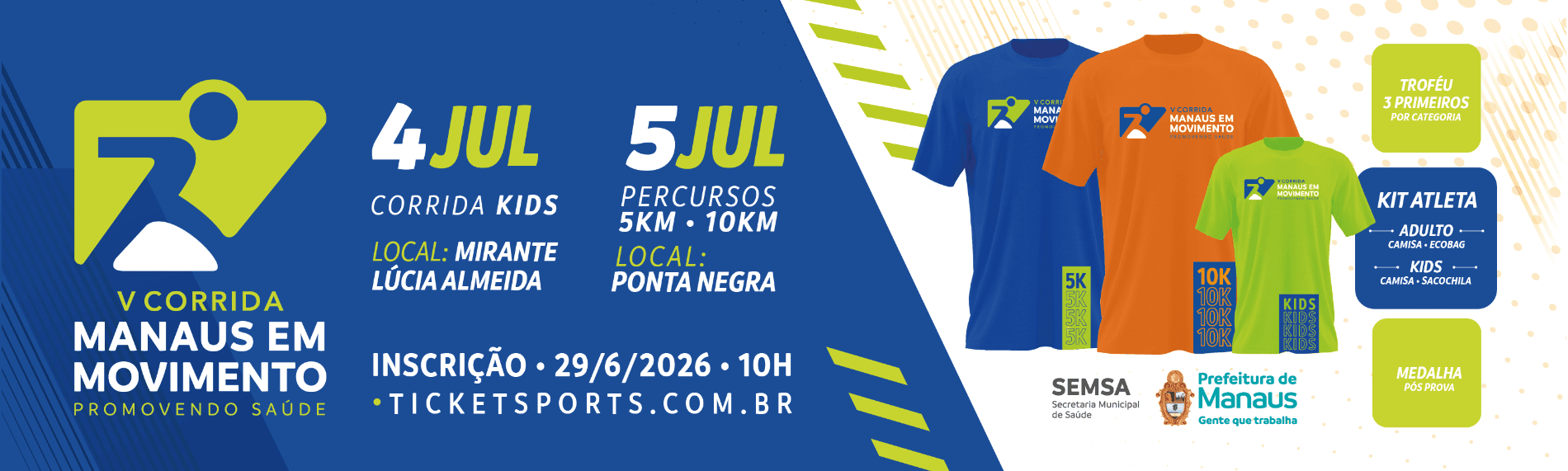 V Corrida Manaus em Movimento - Promovendo Saúde