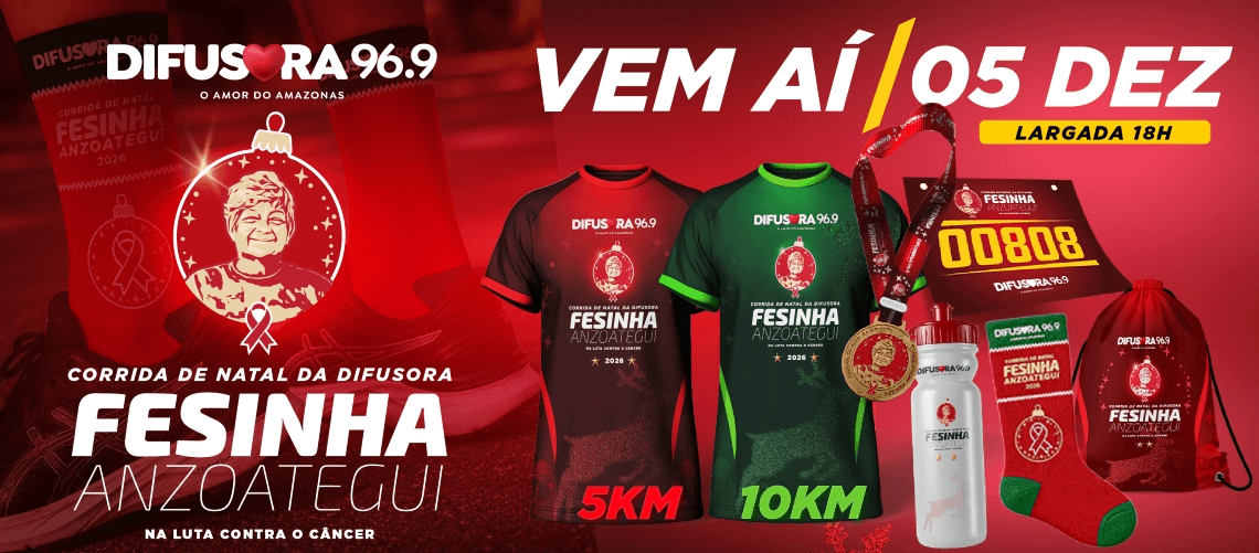 Corrida de Natal da Difusora - Fesinha Anzoategui, na Luta Contra o Câncer