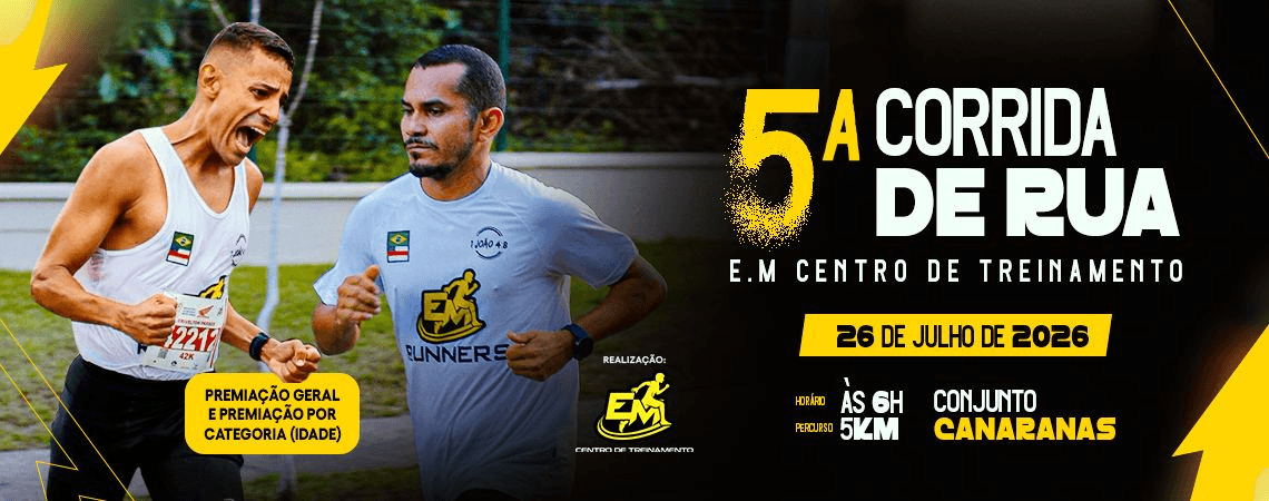 5ª Corrida de Rua em Centro de Treinamento